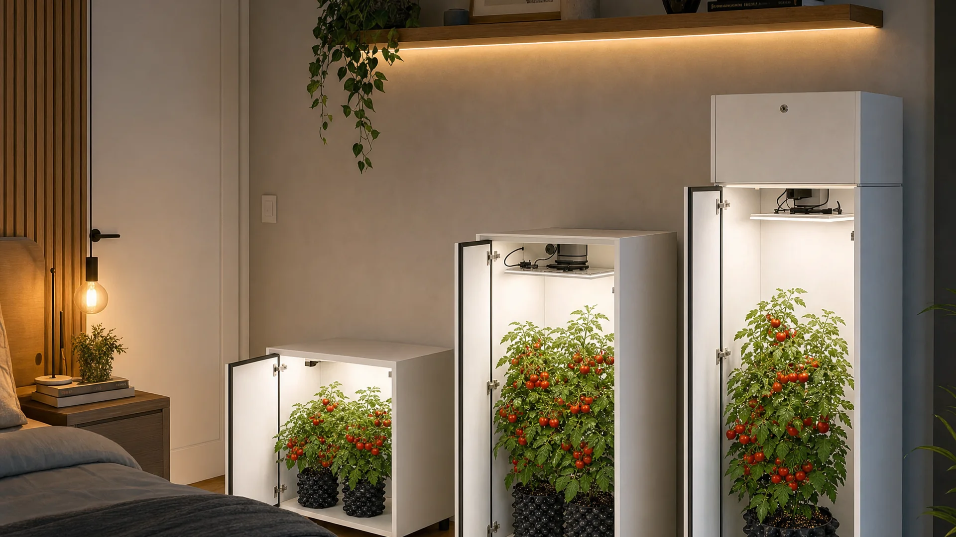 Growbox Canvas em um ambiente residencial